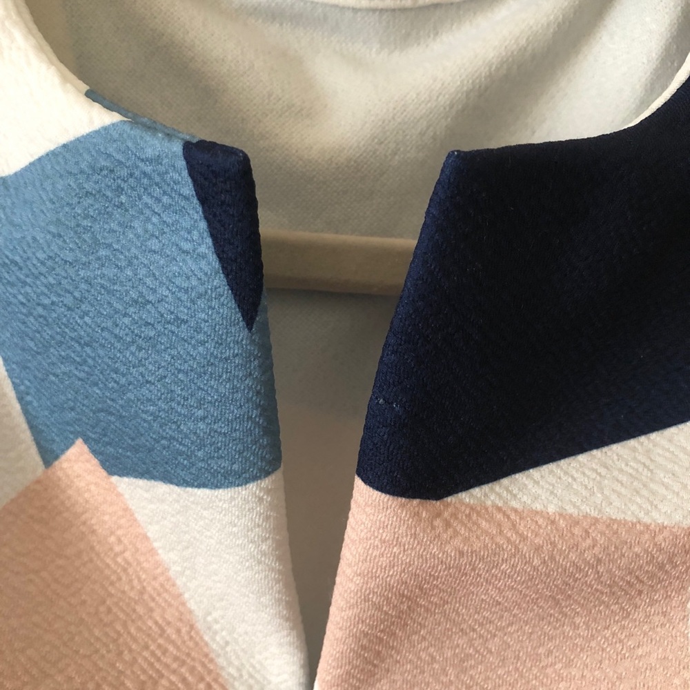 Hapsha Midi Dress Mod Retro Vintage Pattern Colorblock Statement Piece - Picture 12 of 13